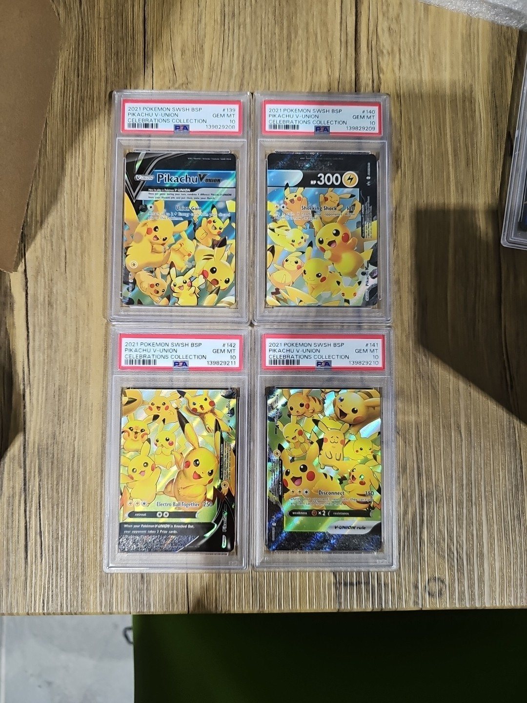 PSA 10 2021 Pokemon Pikachu V-Union Celebrations English Sequential Set – Photo 1