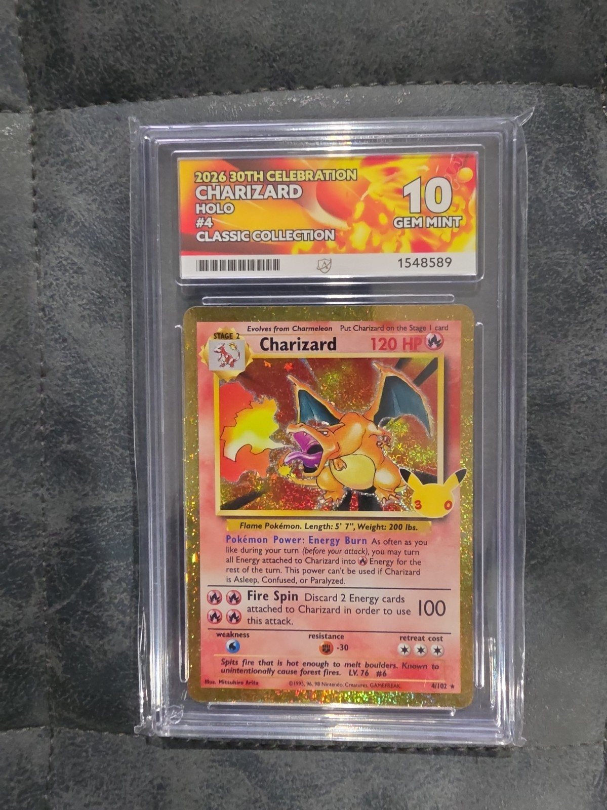 Charizard Celebration ACE 10 Graded Pokemon Card 2021 – Photo 1