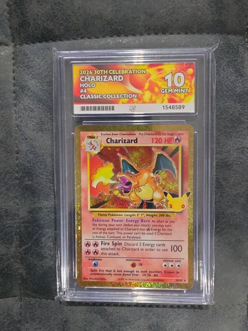 Charizard Celebration ACE 10 Graded Pokemon Card 2021