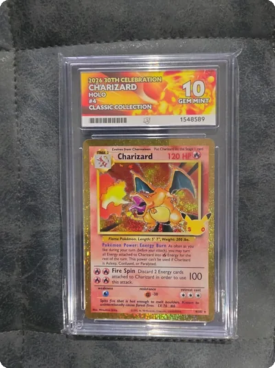 Charizard Celebration ACE 10 Graded Pokemon Card 2021